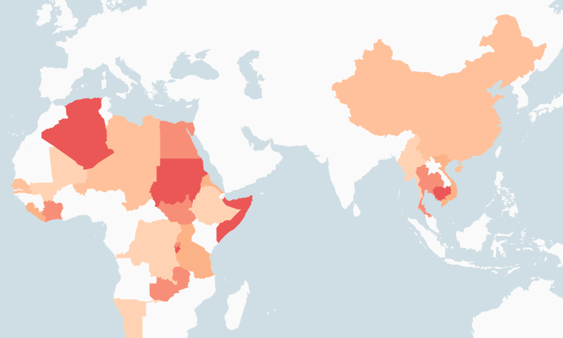 Graphic representation of map data visualization